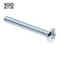Prime-Line #8-32 x 1-3/8 in Slotted Truss Machine Screw, Zinc Plated 100 PK 9006839 - alternate 2